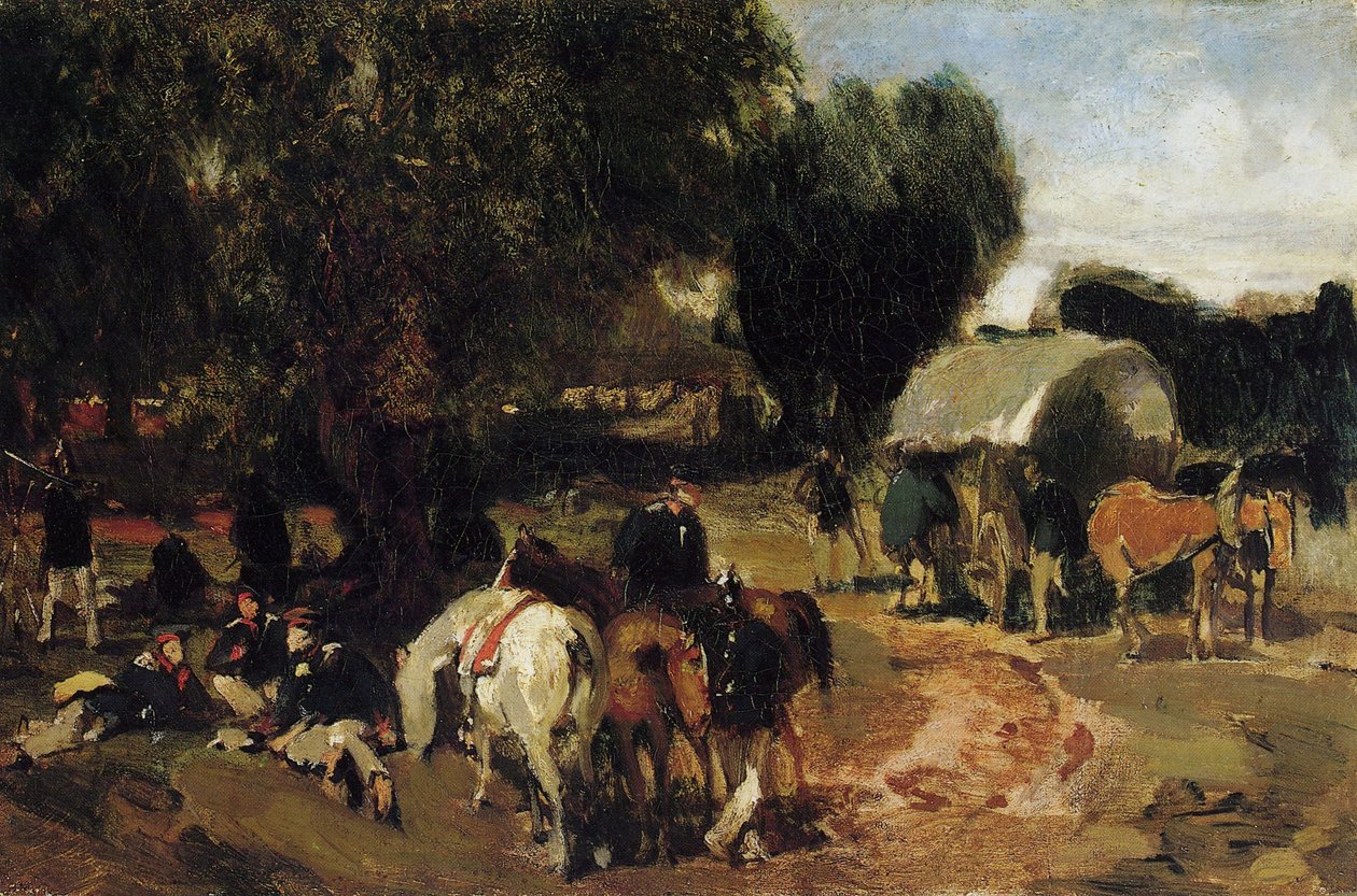 Campamento de soldados de Hans von Marées