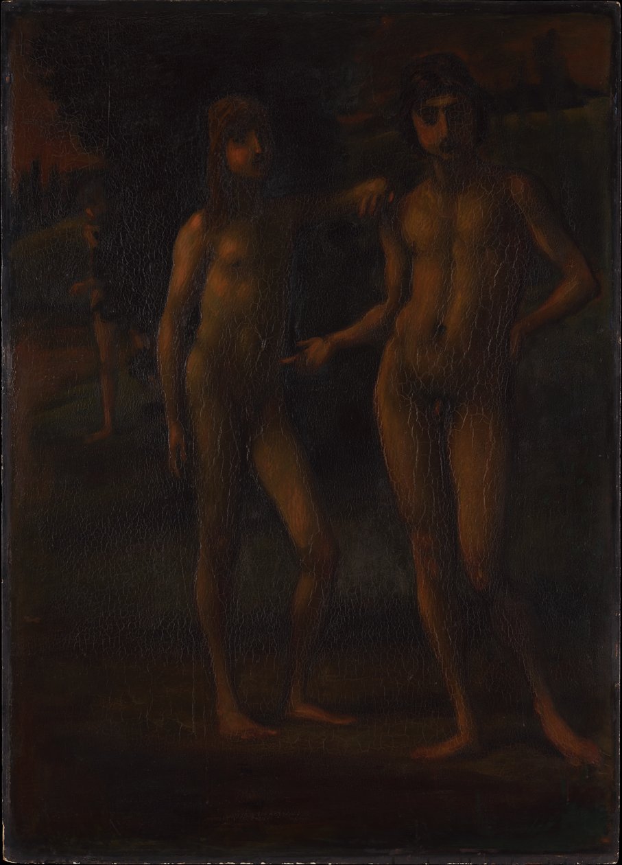 Jóvenes en un paisaje («Dos jóvenes») de Hans von Marées