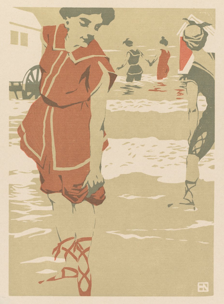 Bañistas, c. 1900 de Hans von Newmann