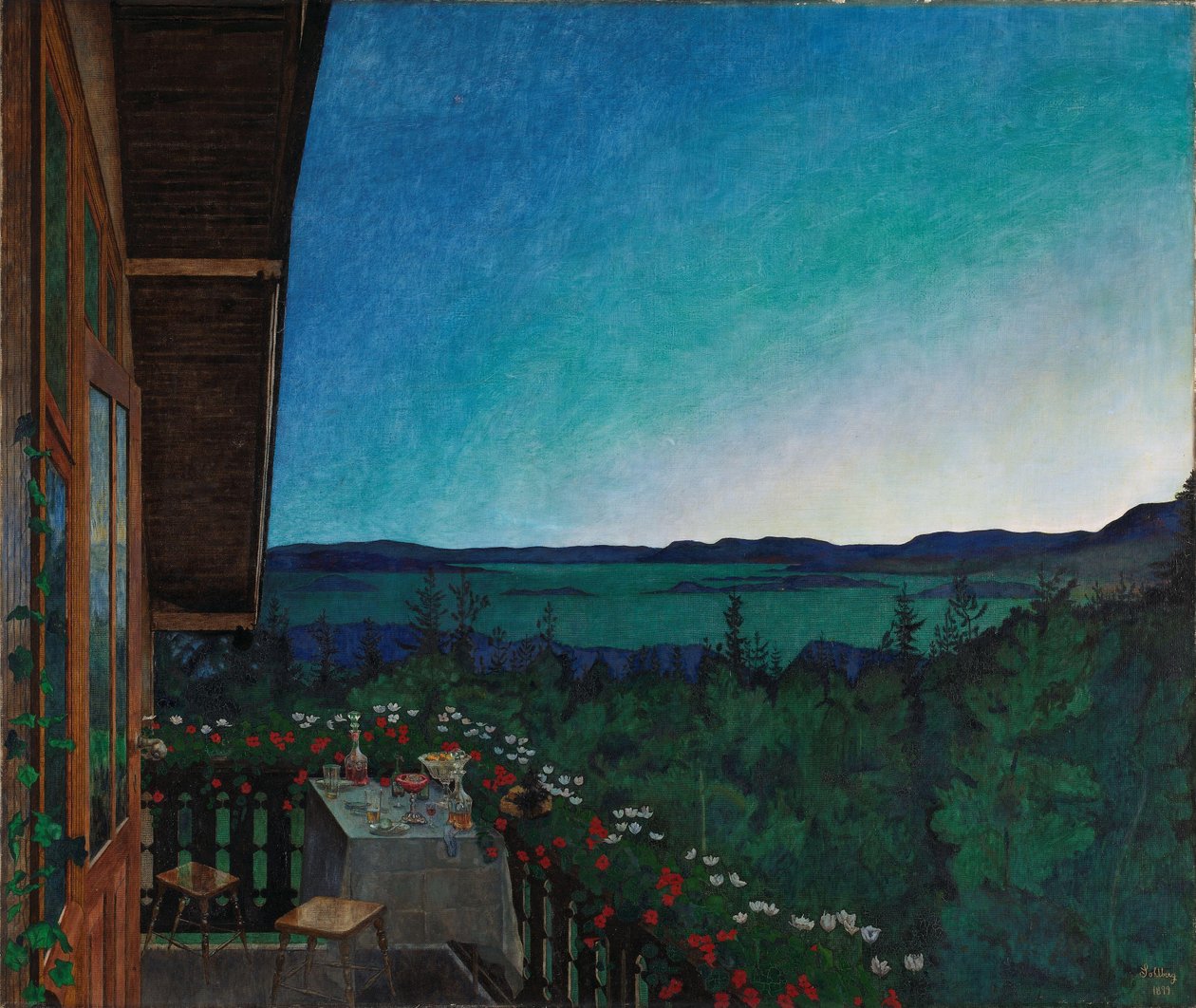 Noche de verano, 1899 de Harald Oscar Sohlberg