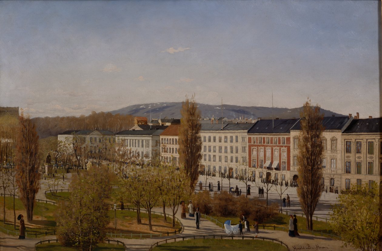 Calle Karl Johans de Harald B. Hansen