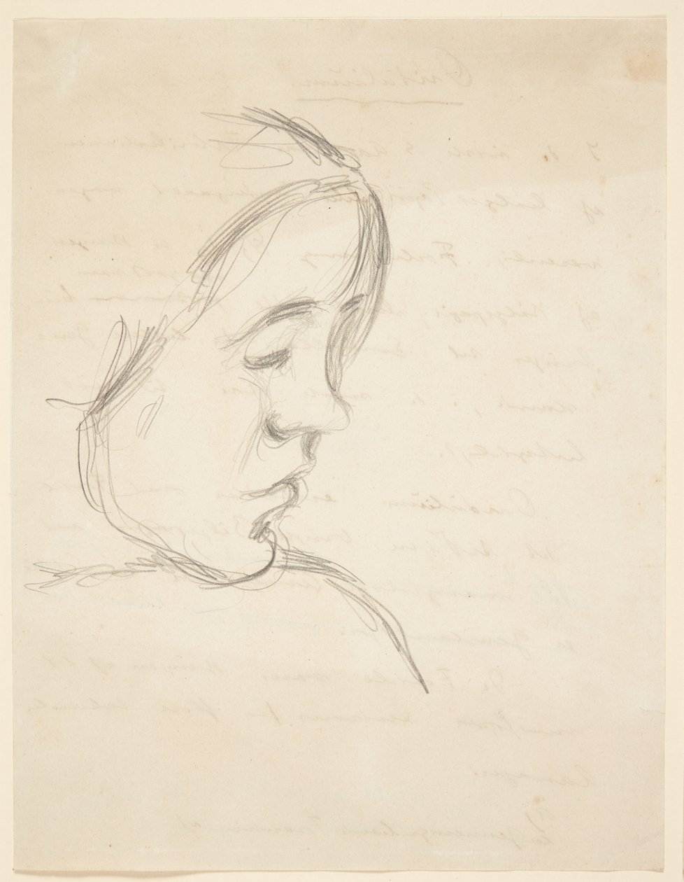 Retrato de Bodil, hermana del artista de Harald Giersing