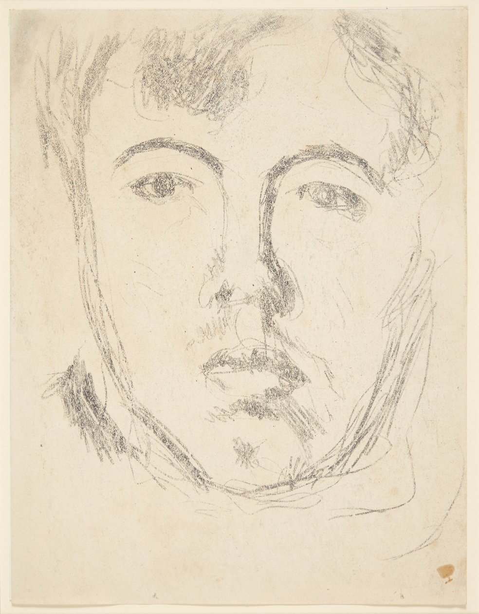 Autorretrato. Cabeza de frente de Harald Giersing