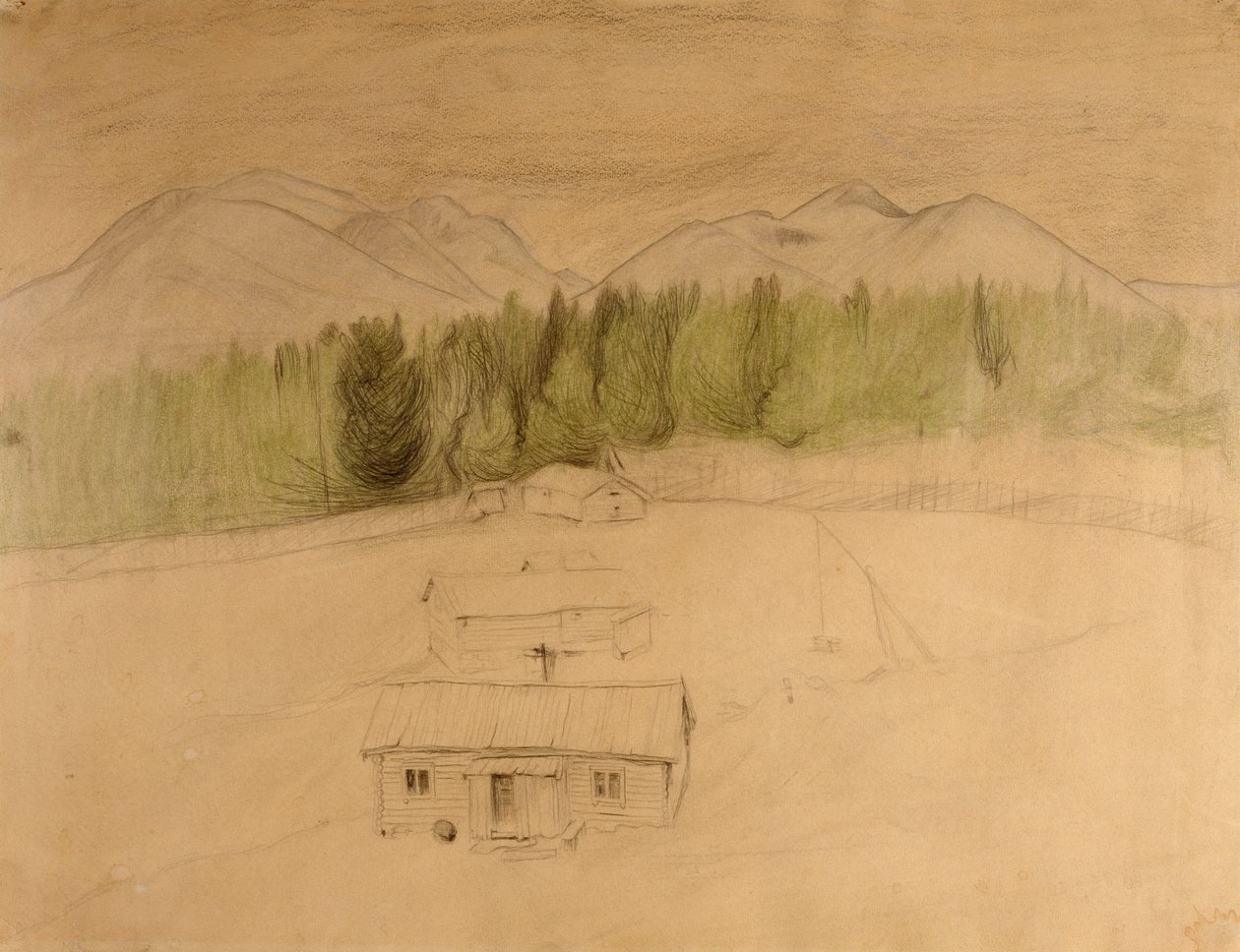 Proyecto de "Noche de invierno en la montaña" de Harald Oscar Sohlberg