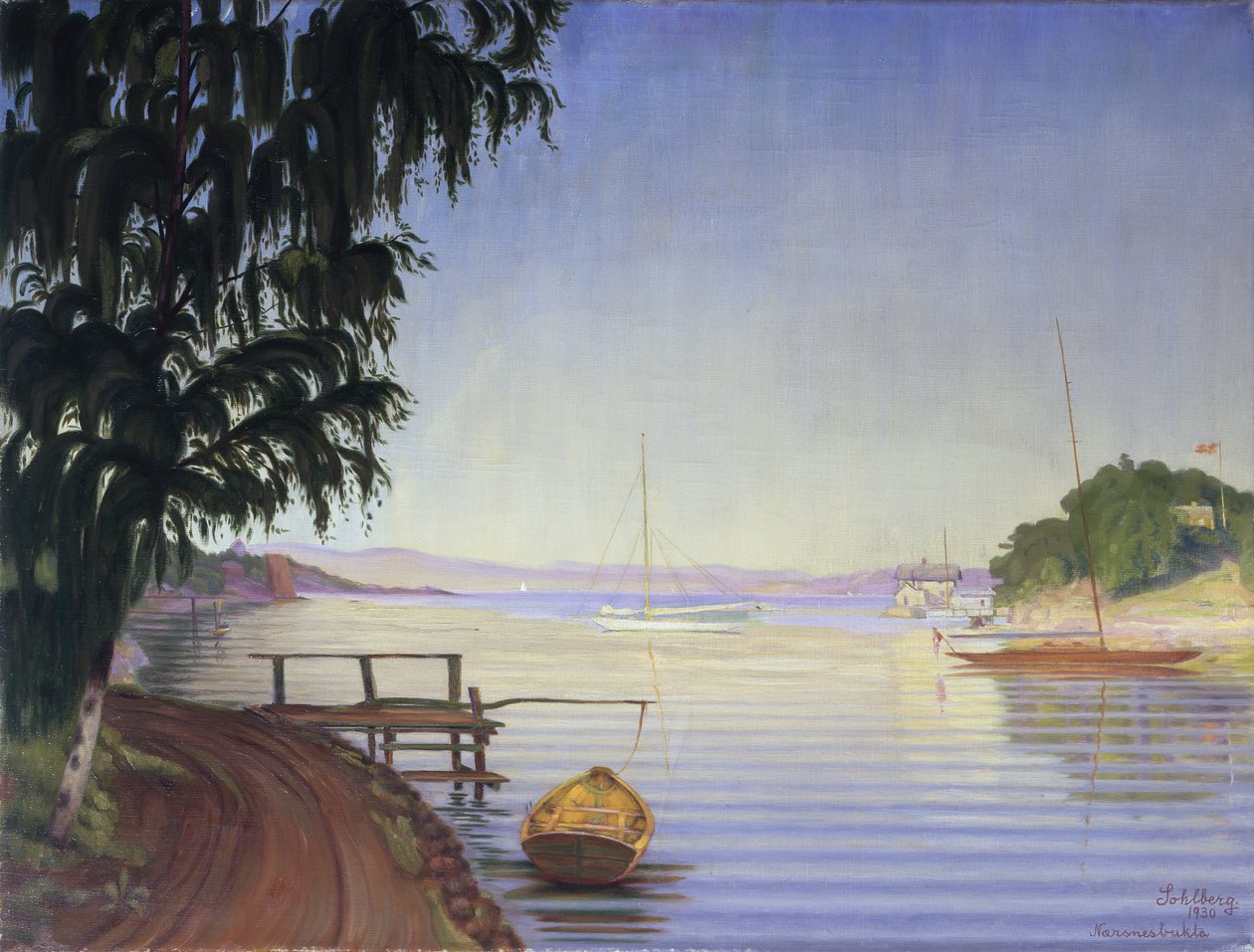 Desde la bahía de Nærsnes de Harald Oscar Sohlberg