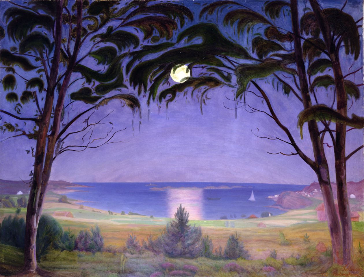 Claro de luna, Nevlunghavn de Harald Oscar Sohlberg