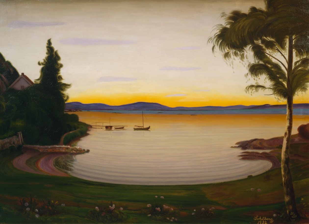 Tarde tranquila, Nærsnes de Harald Oscar Sohlberg