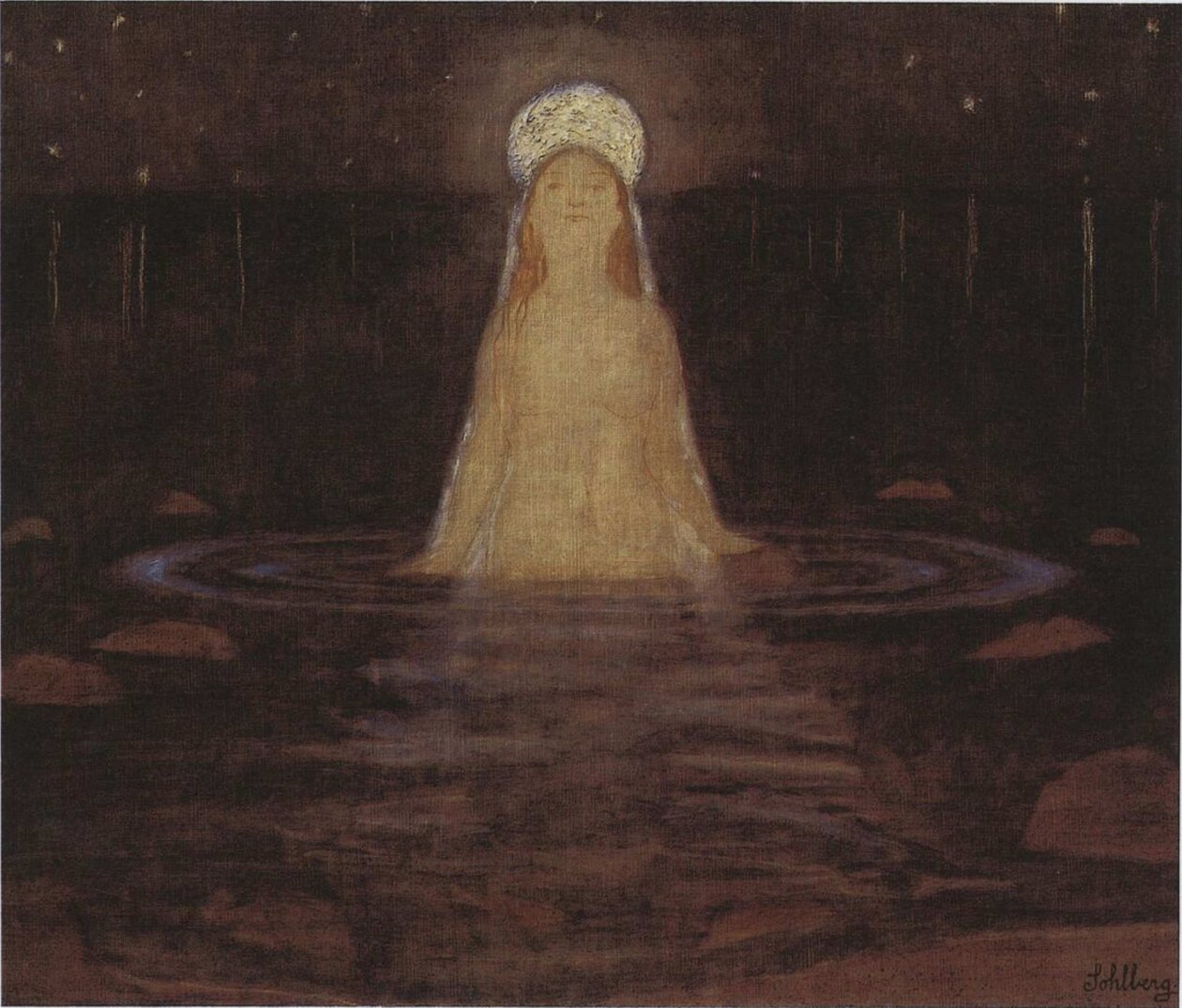 La sirena, 1897 de Harald Oscar Sohlberg
