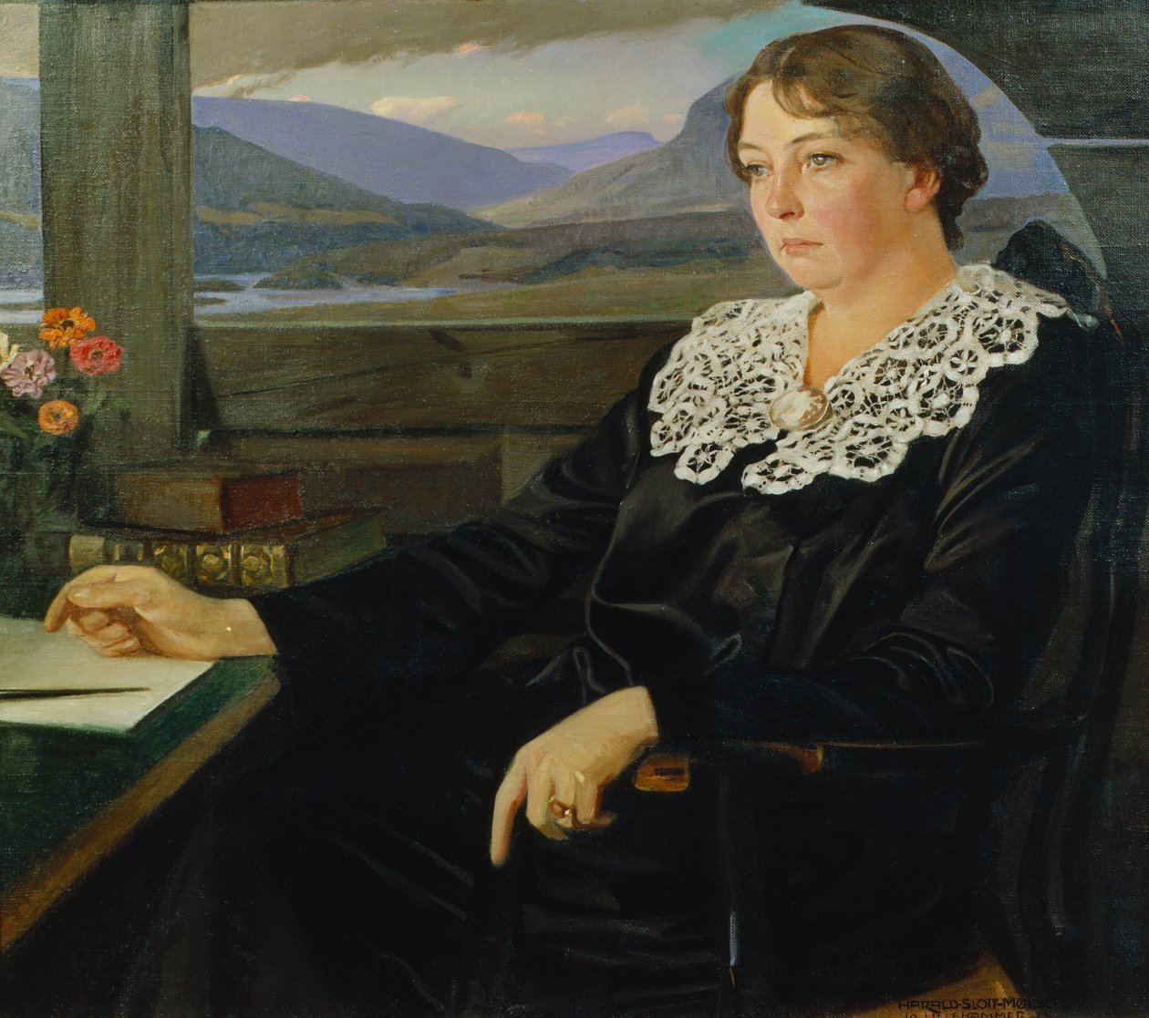 Autor Sigrid Undset de Harald Slott-Moller