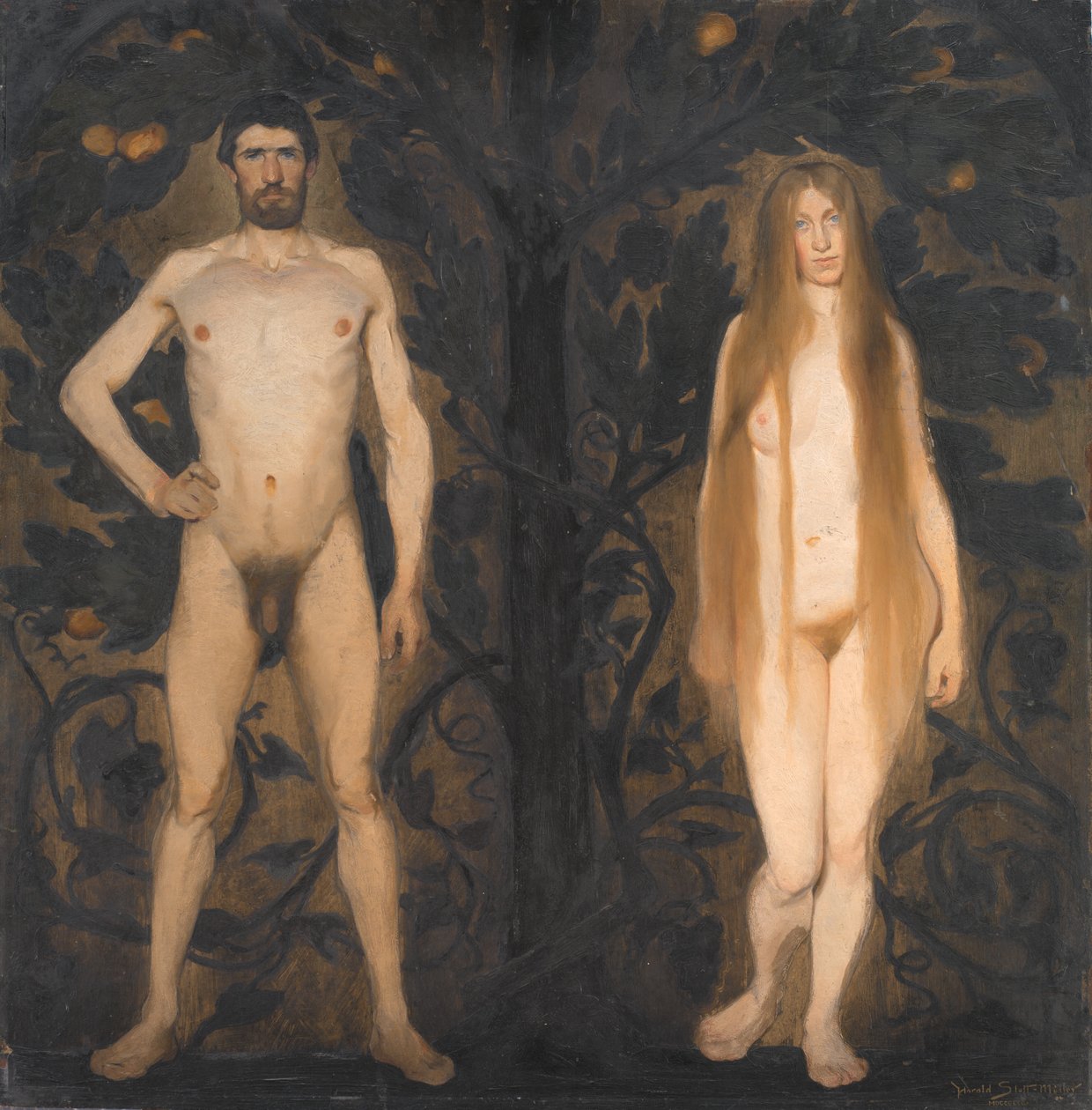 Adán y Eva de Harald Slott Møller