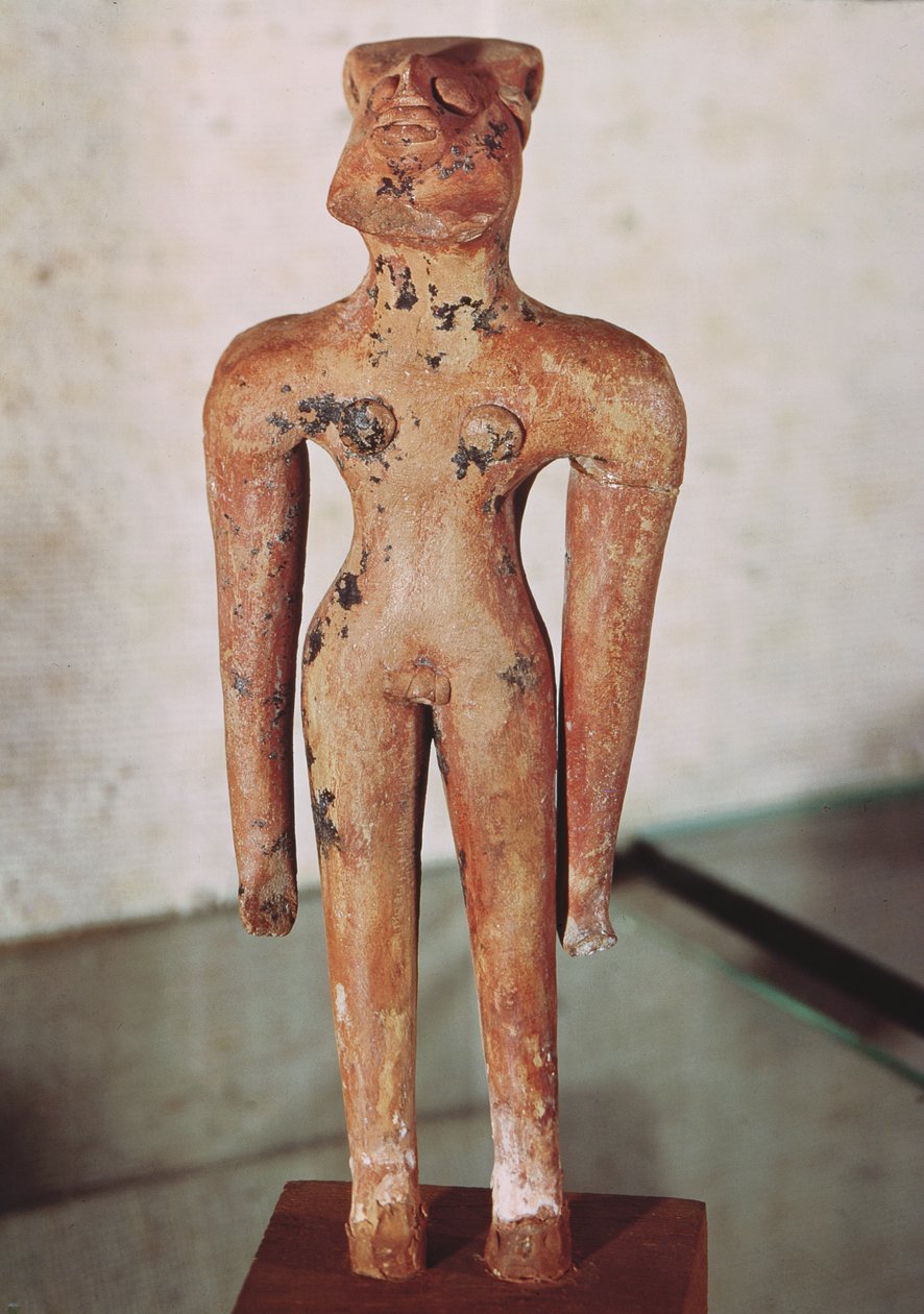 Figura de un hermafrodita, de Mohenjo-Daro, Valle del Indo, Pakistán, 3000-1500 a.C. de Harappan