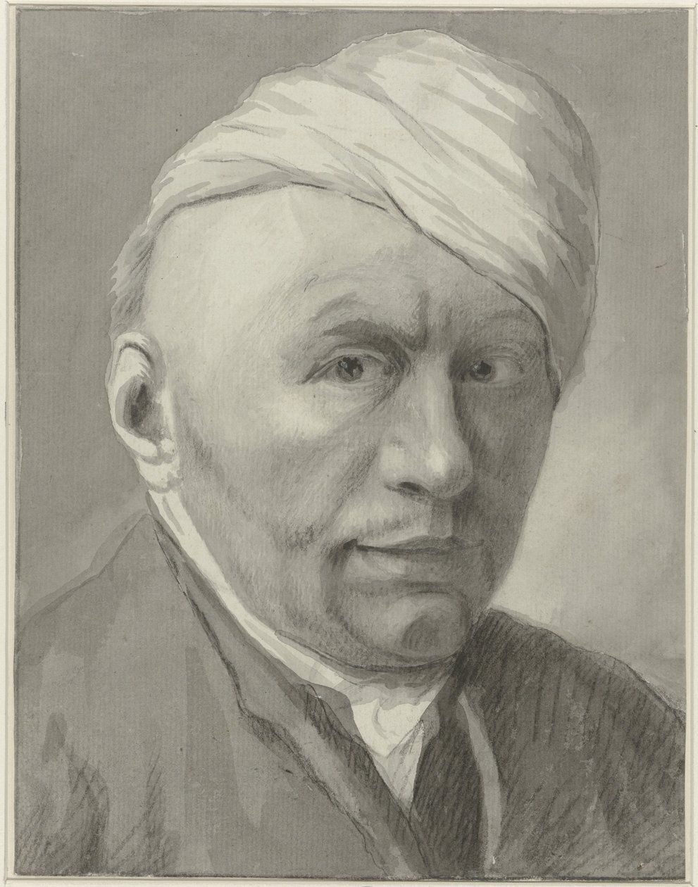 Autorretrato del ilustrador Harmanus van Tuylen, con gorra de Harmanus Tuylen