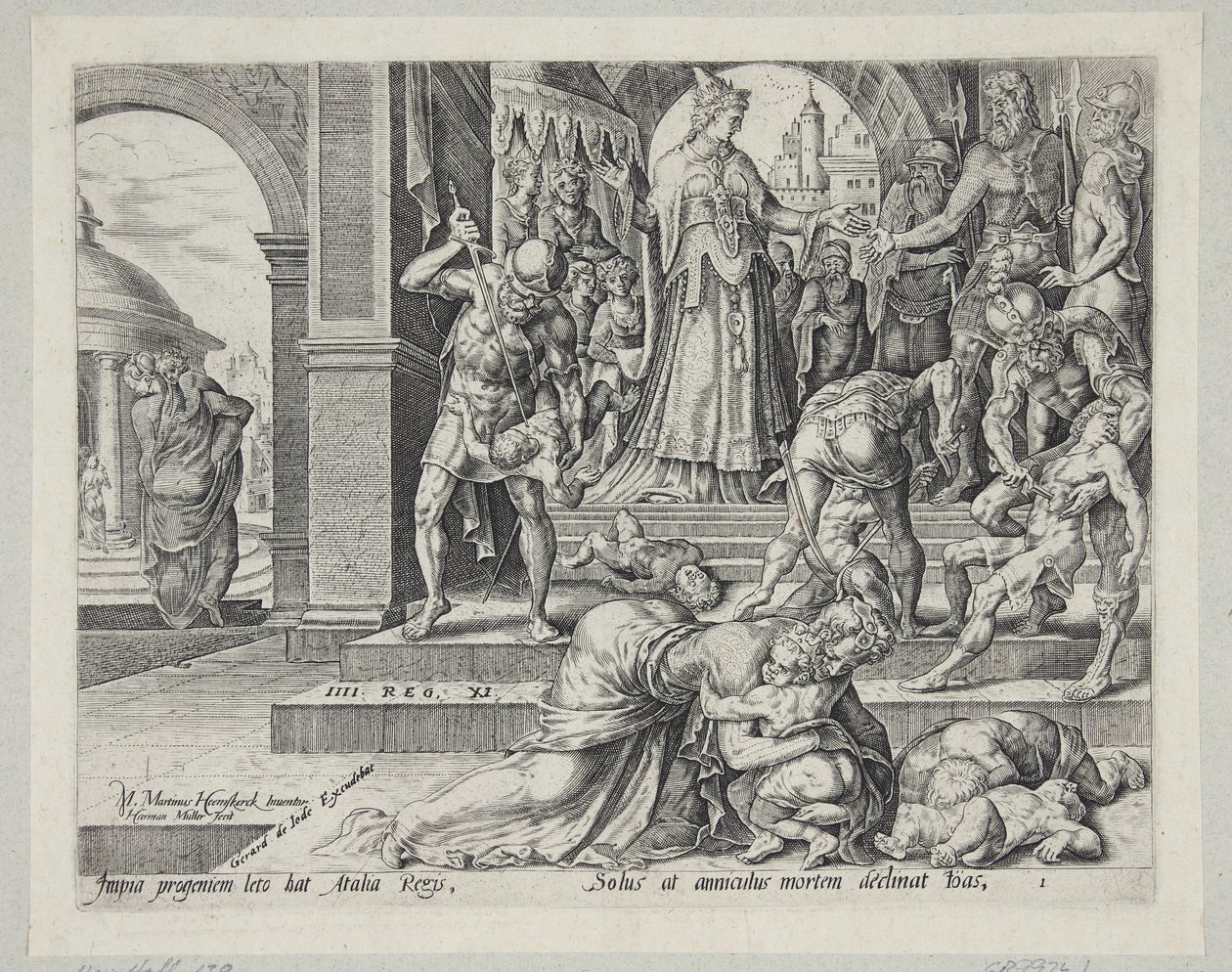 Atalía destruyendo la progenie real de Harmen Jansz. Muller