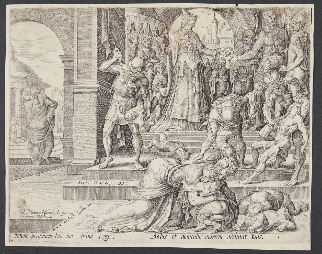 Atalía destruyendo la progenie real de Harmen Jansz. Muller