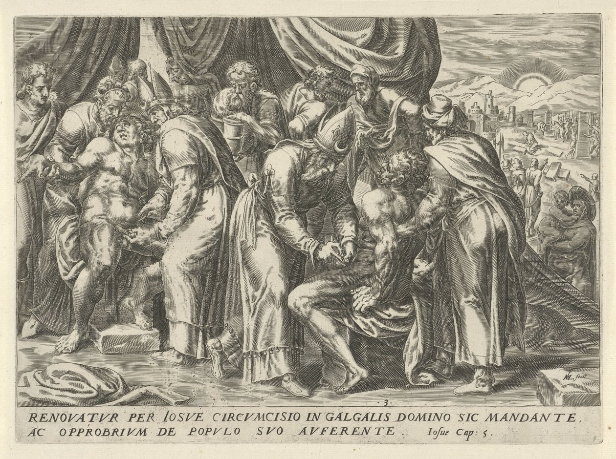 Circuncisión de los israelitas
La historia de Josué (título de la serie) de Harmen Jansz Muller