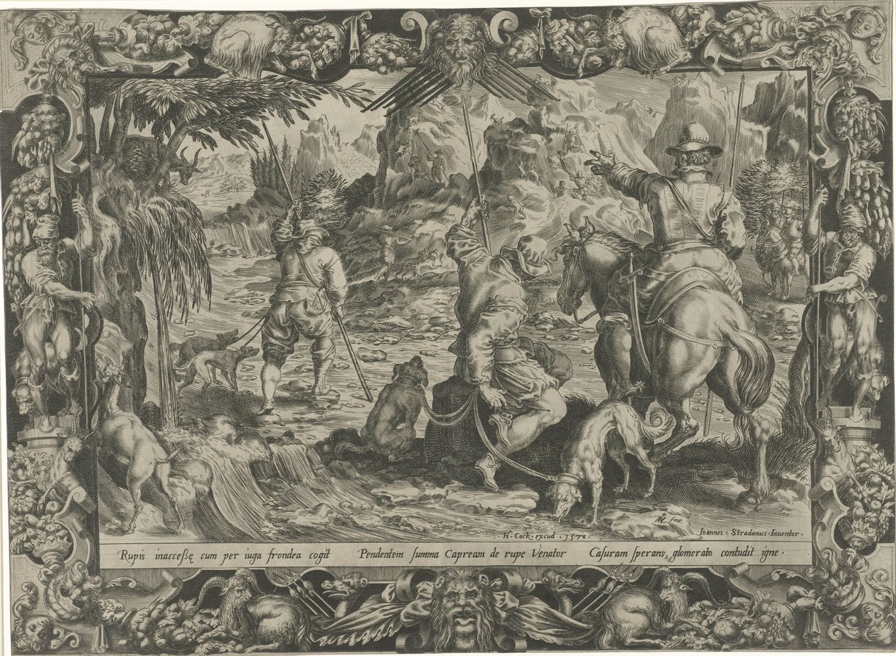 Caza de Capricornio Escenas de caza (título de la serie) de Harmen Jansz Muller