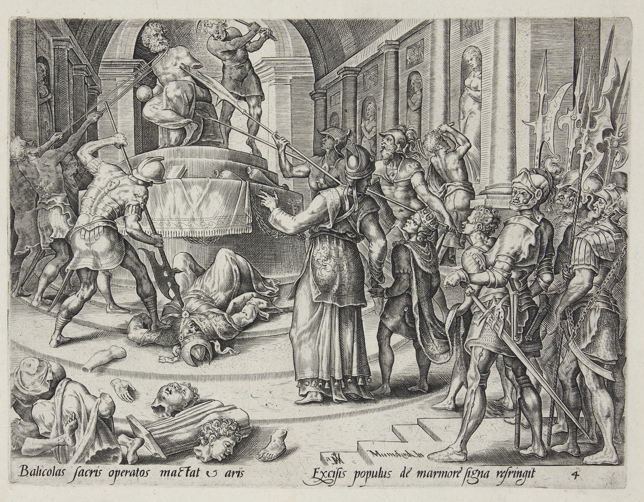 La destrucción de la casa de Baal de Harmen Jansz. Muller