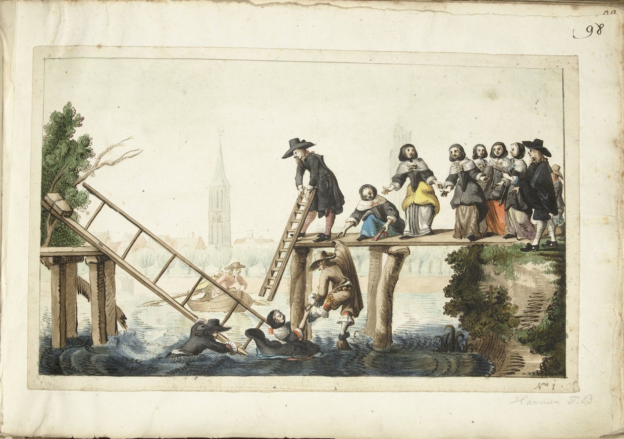 el puente roto de Harmen ter Borch