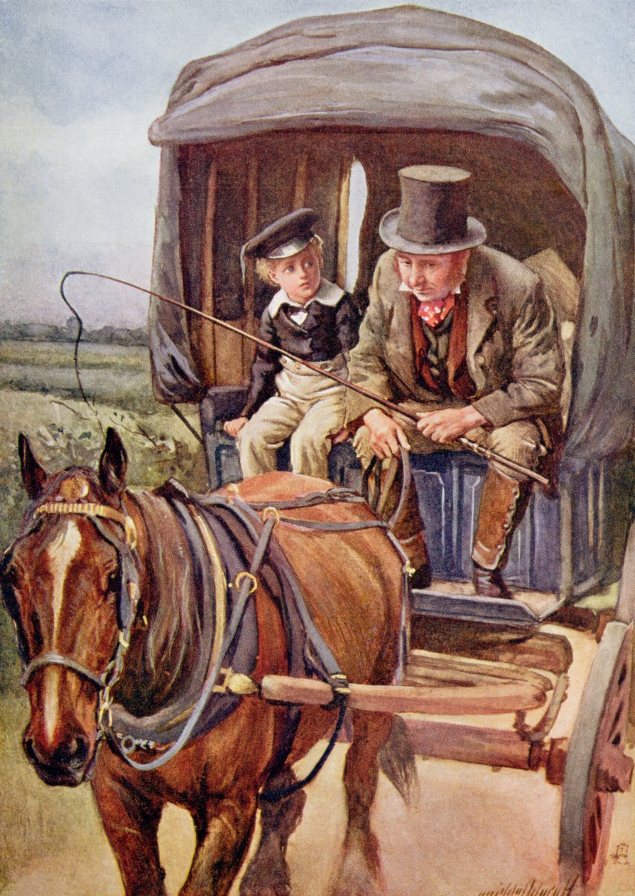 Banks lleva a David a Yarmouth, ilustración para 