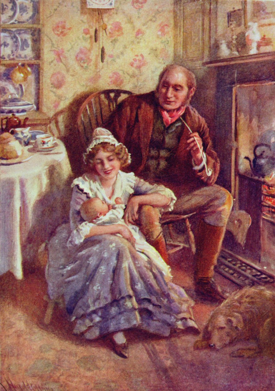 John y Dot Peerybingle, ilustración para 