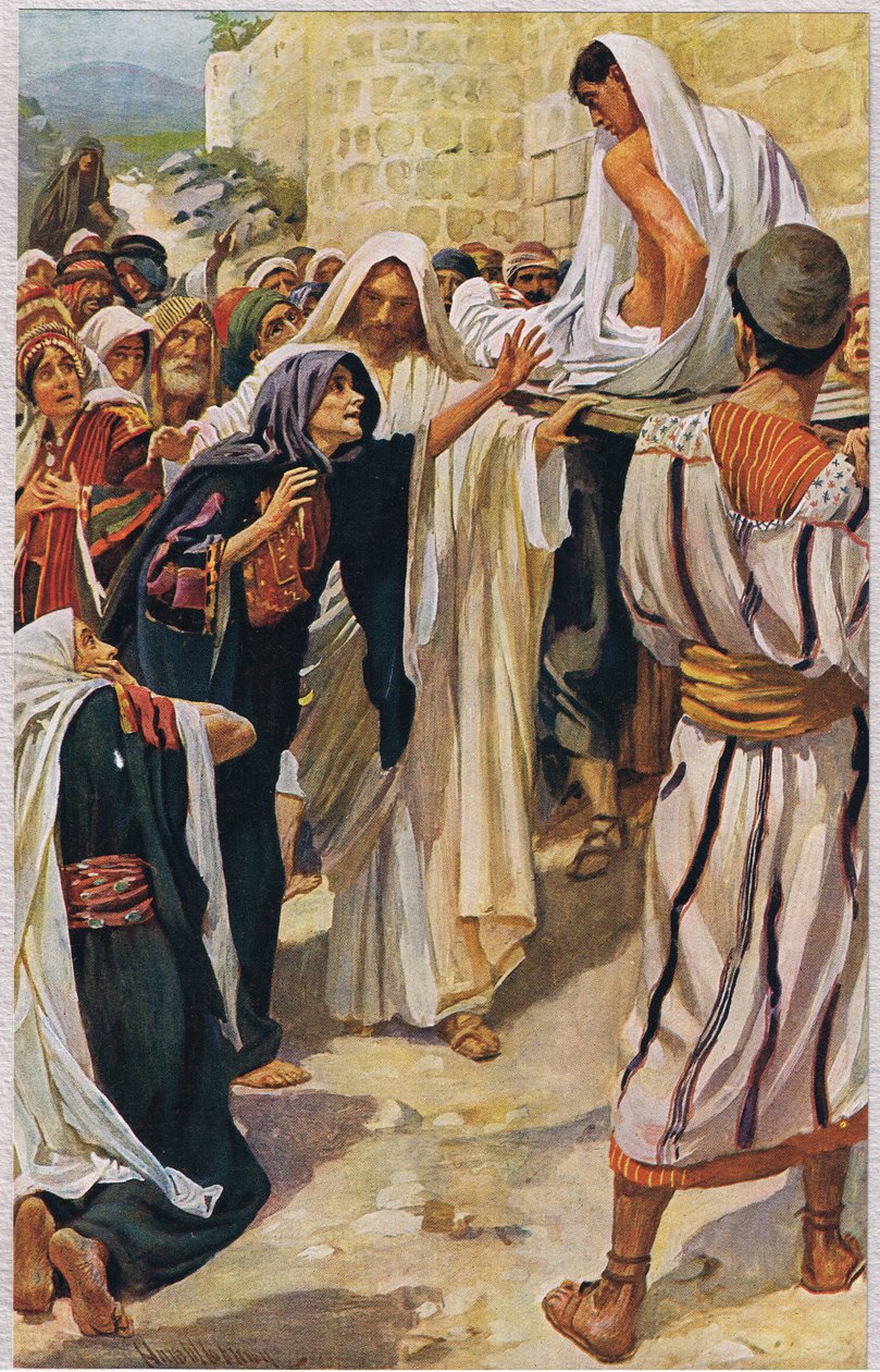 La viuda de Naín, ilustración de 