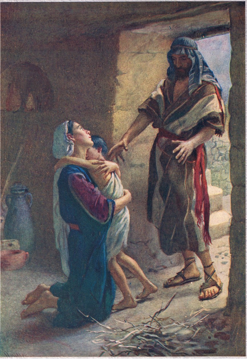 La viuda de Sarepta, ilustración de 