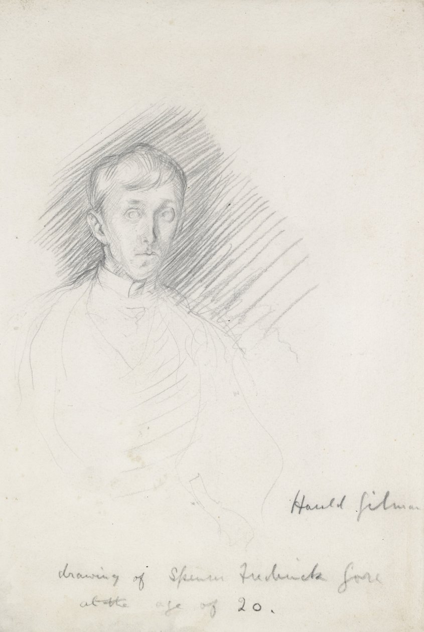 Retrato de Frederick Spencer Gore (1878 - 1914) de Harold Gilman