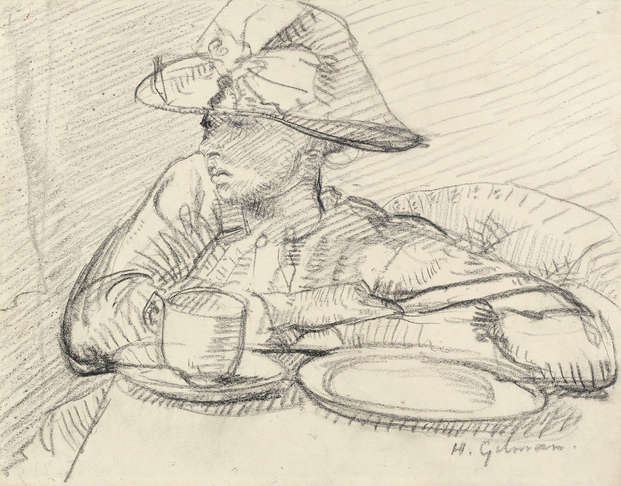 Retrato de Mary L. de Harold Gilman