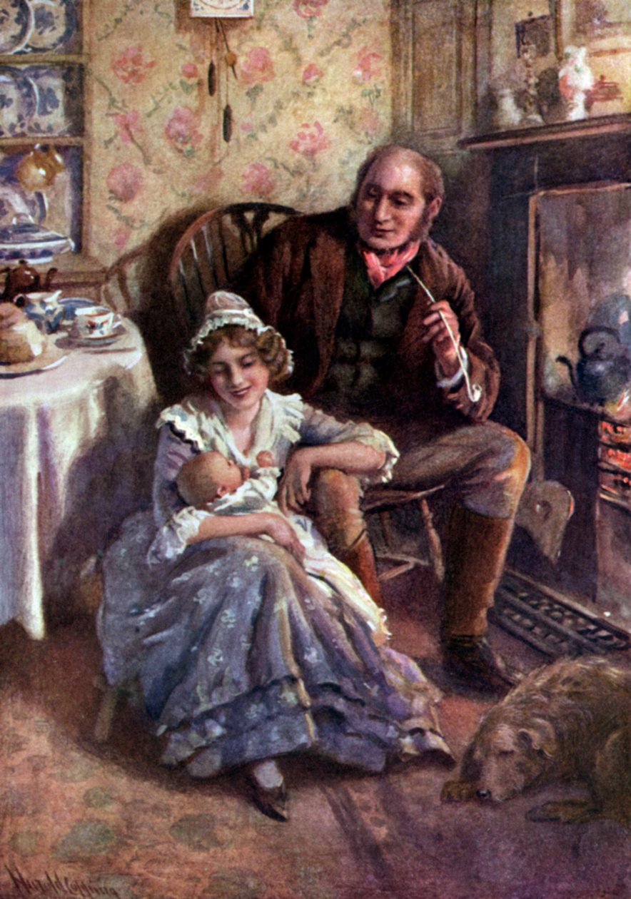El grillo del hogar de Harold Copping