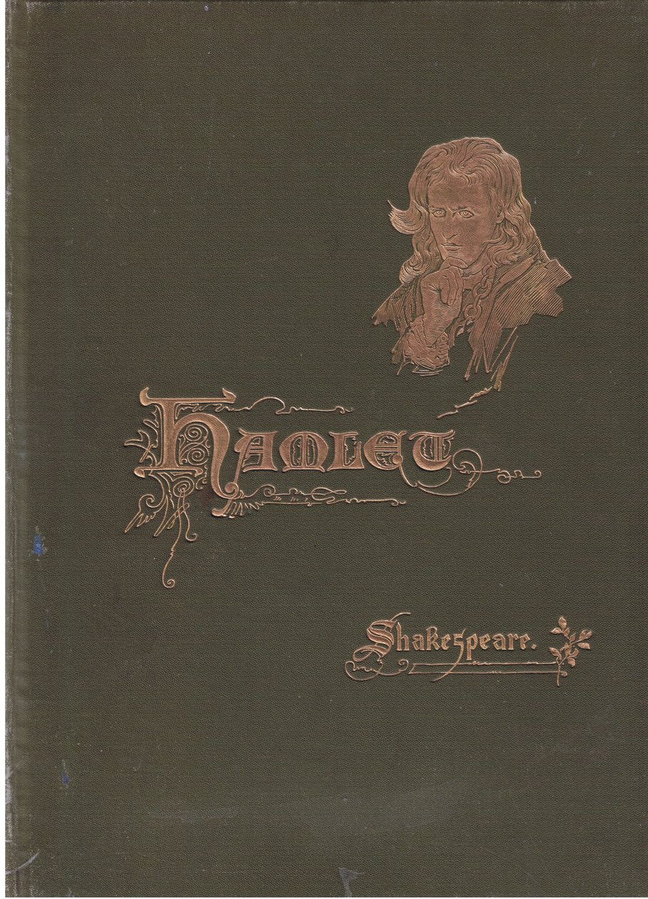 Diseño de la portada, ilustración de Hamlet de Harold Copping