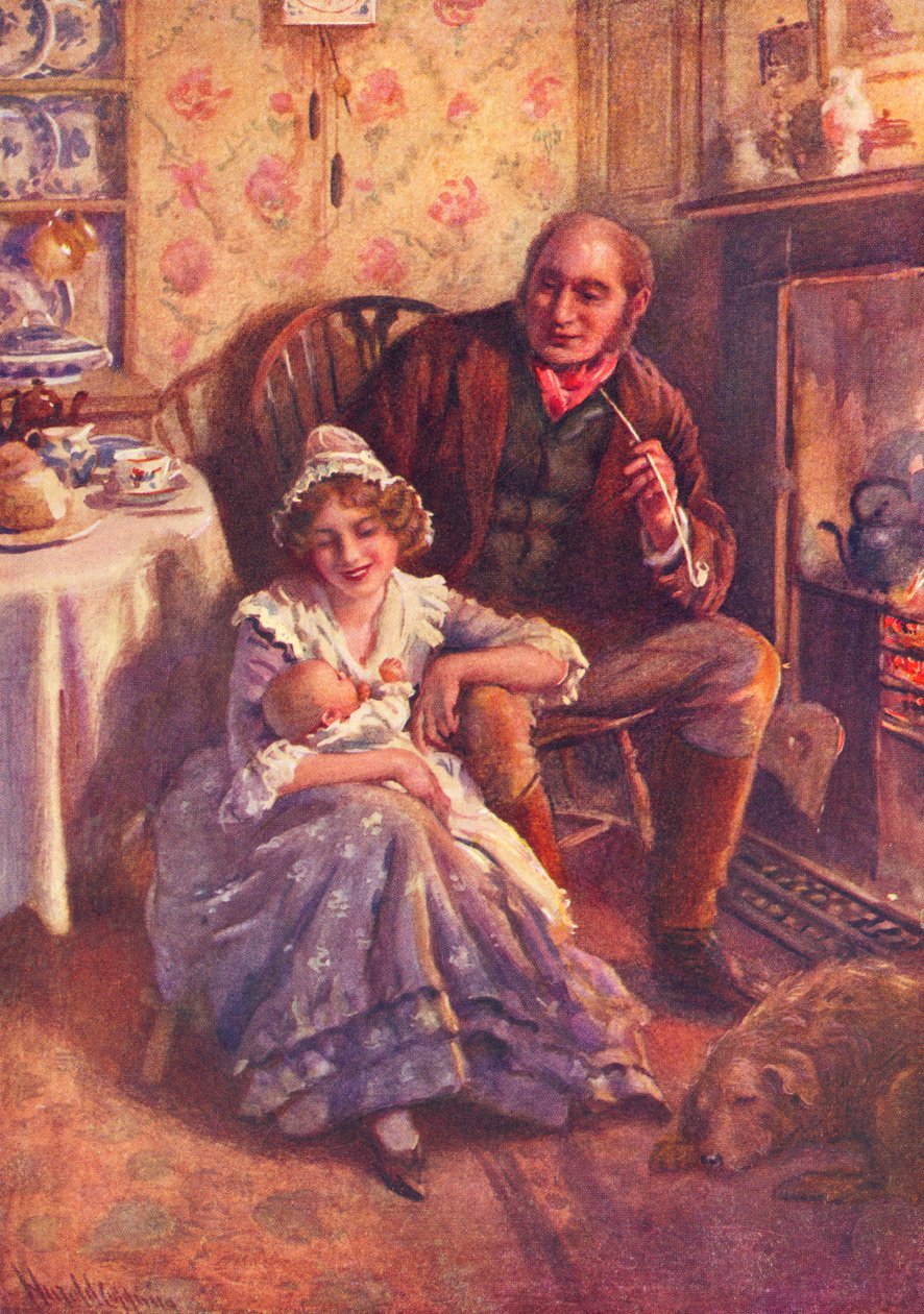 John y Dot Peerybingle de Harold Copping