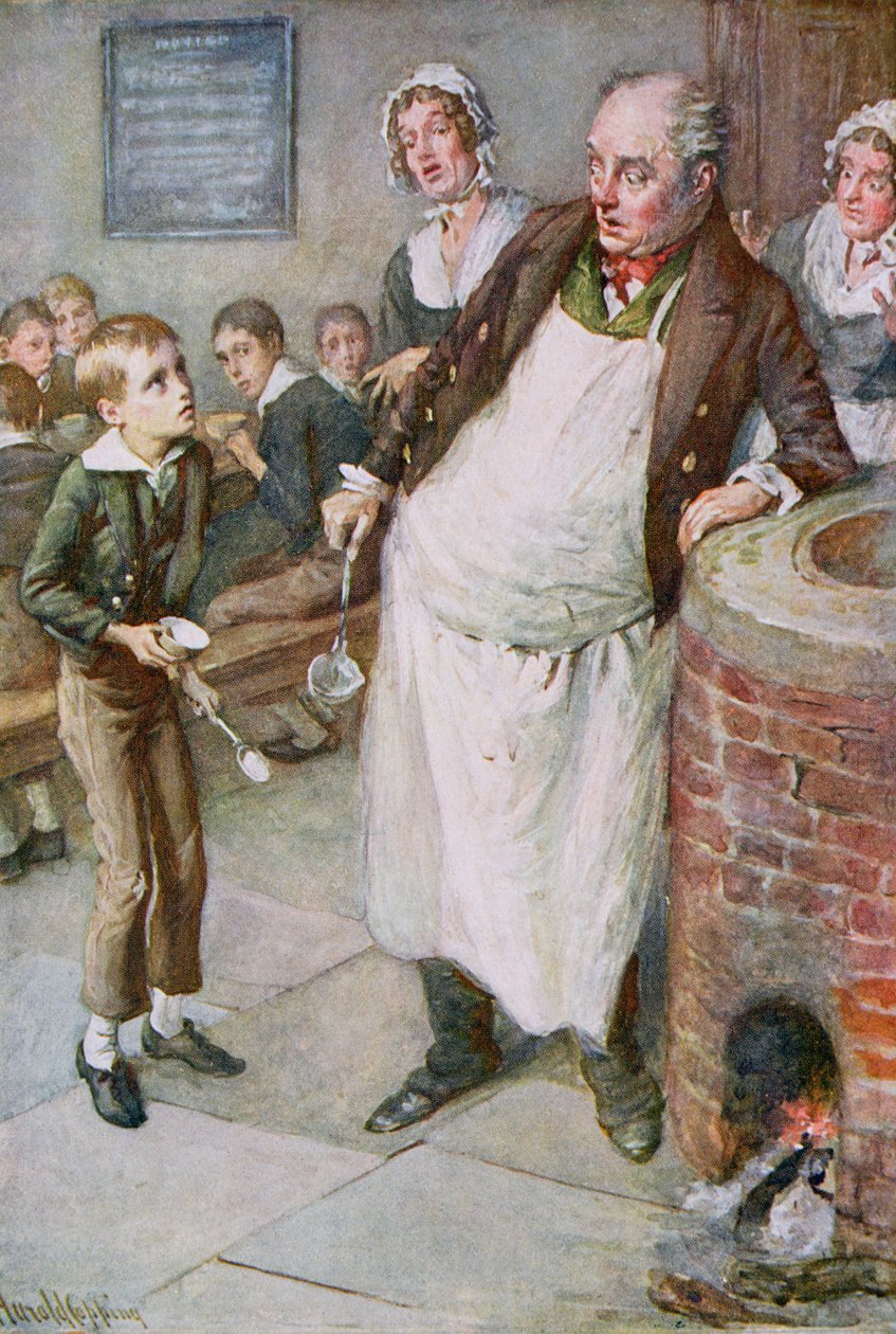 Oliver Pide Más, ilustración para 