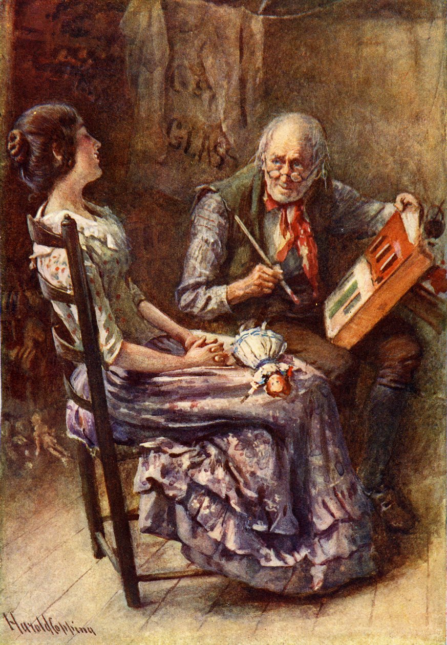 El grillo del hogar de Charles Dickens de Harold Copping