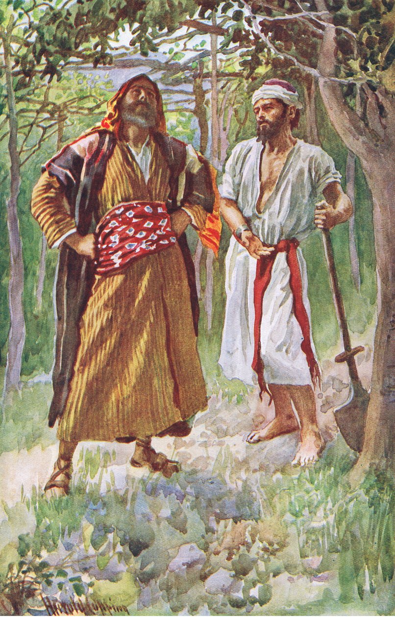 La higuera estéril, ilustración de Harold Copping Pictures: The Crown Series, c.1920s de Harold Copping
