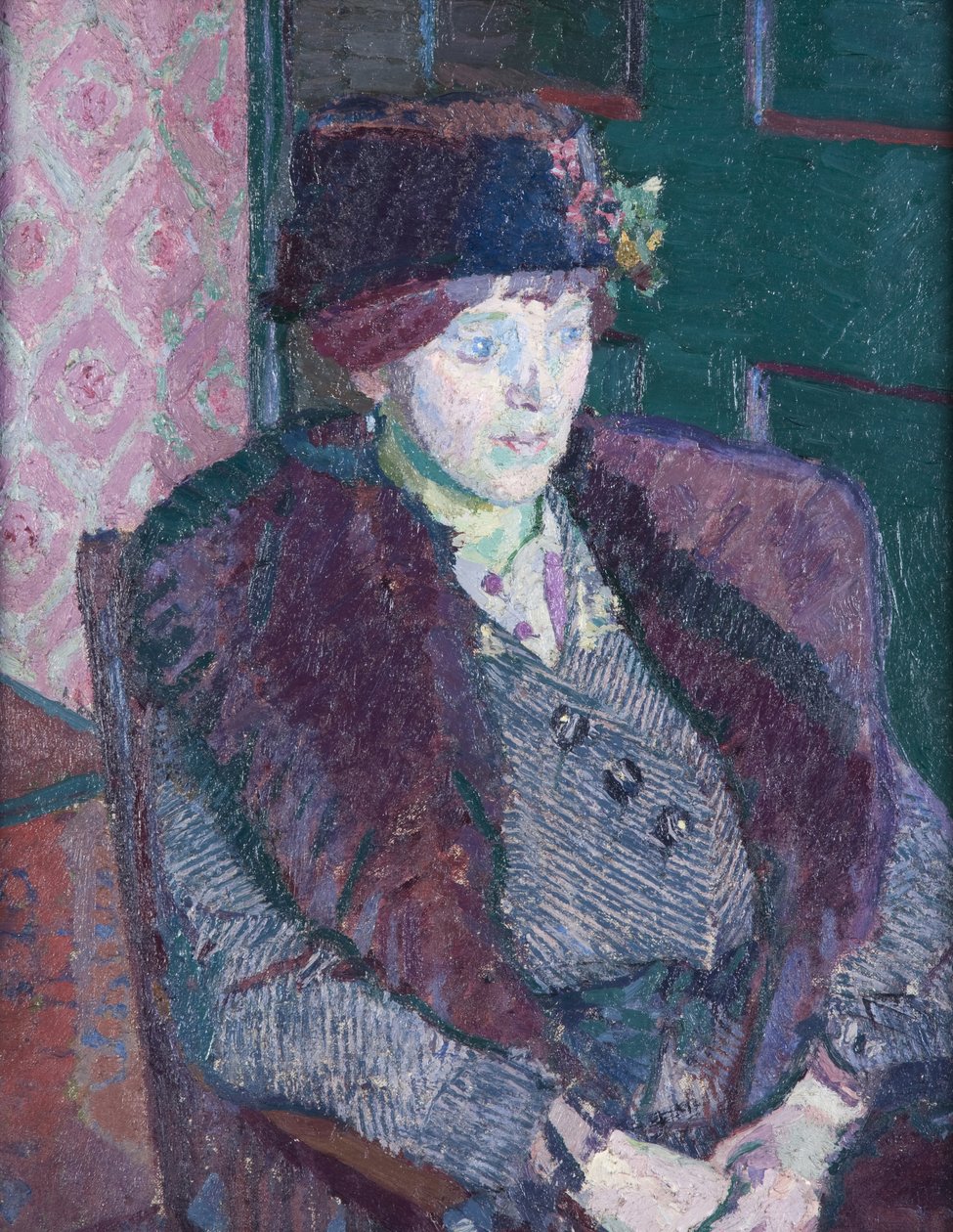Retrato de la Sra. Victor Sly, c.1914-15 de Harold Gilman