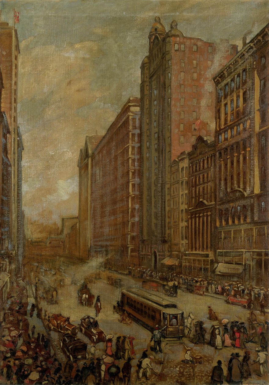 State Street, Chicago (óleo sobre lienzo) de Harold Harrington Betts