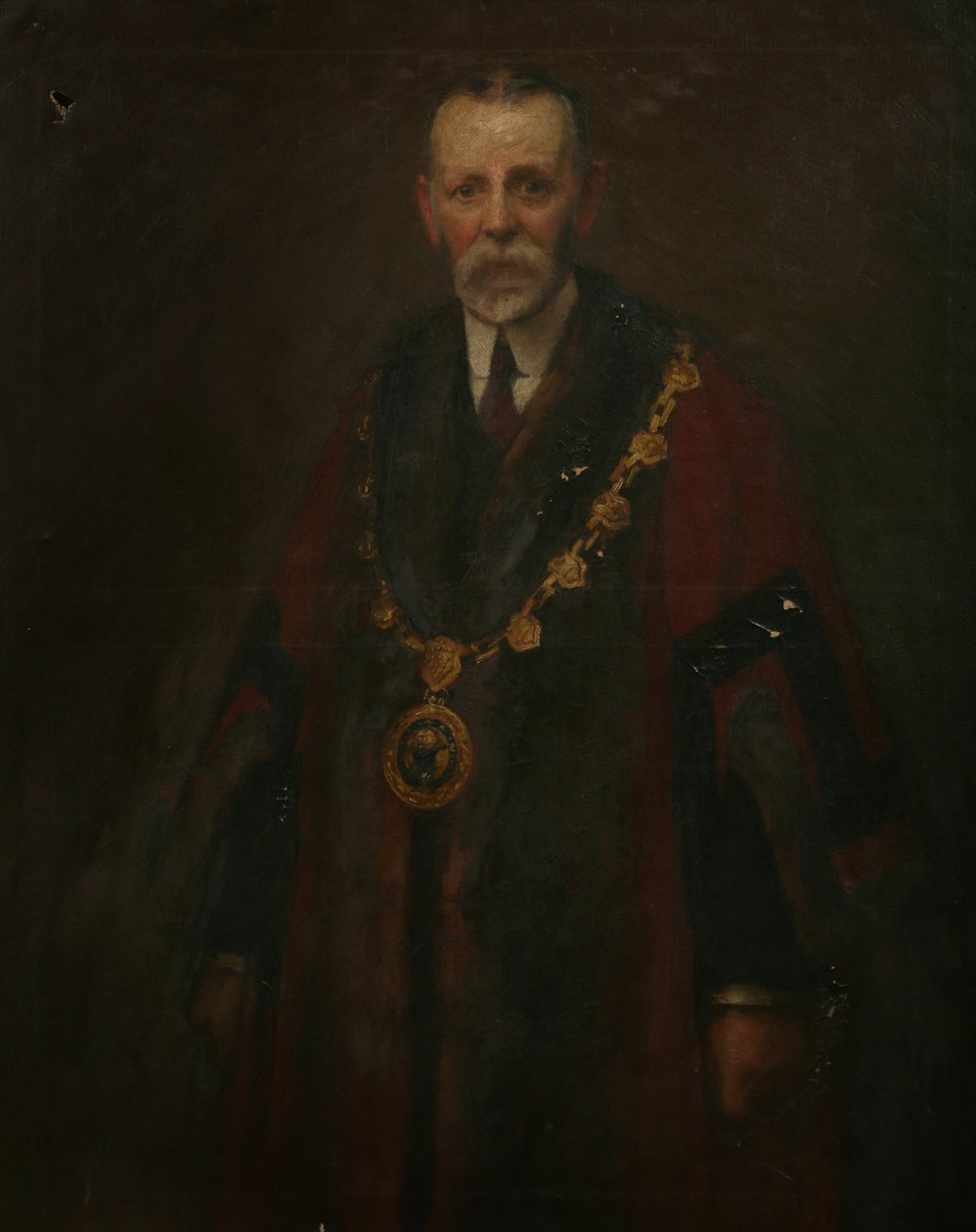 Alderman A. K. Barnett, c.1914 (óleo sobre lienzo) de Harold Harvey