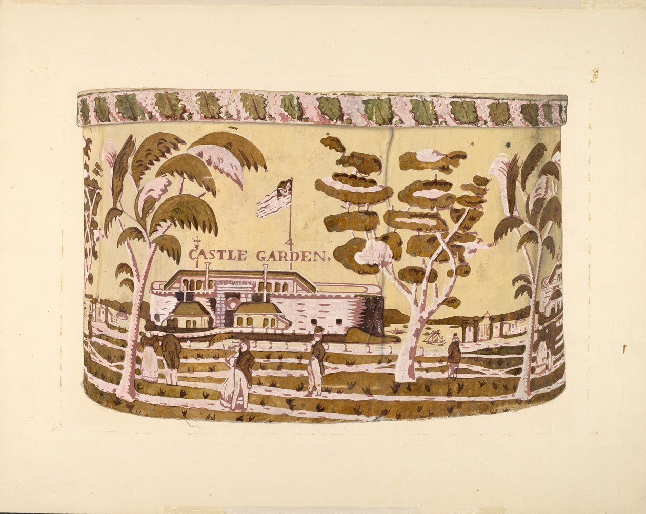 Caja de banda - "Castle Garden" de Harold Merriam