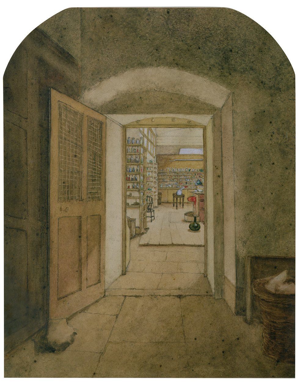El gran laboratorio visto desde el cuarto oscuro, 1860 de Harriet Jane Moore