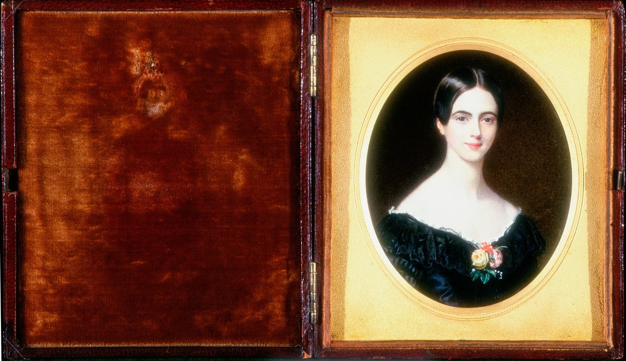Retrato de Elizabeth Ann Benson en 1841 de Harriet Mackreth