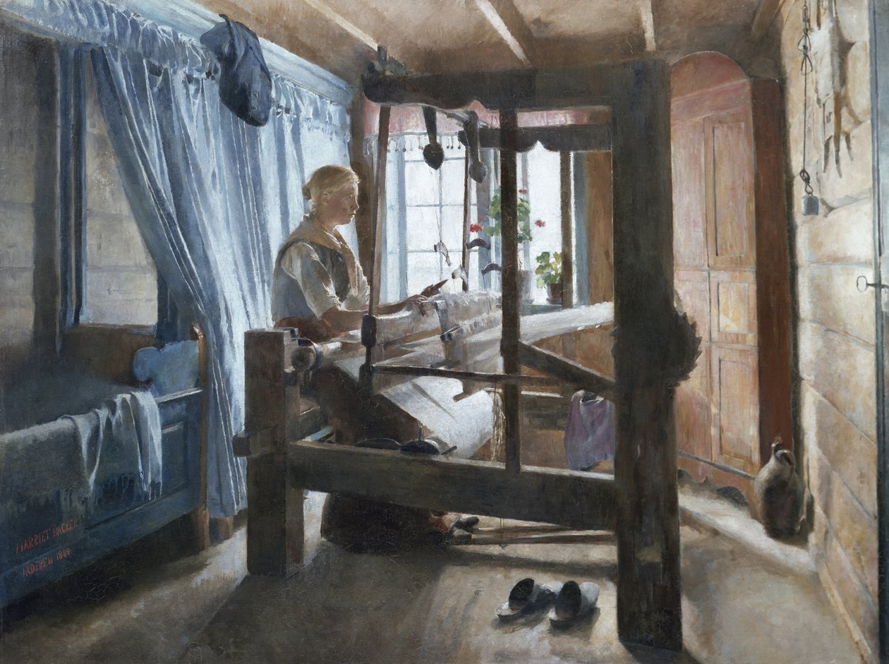 Una casa de tejer de Harriet Backer