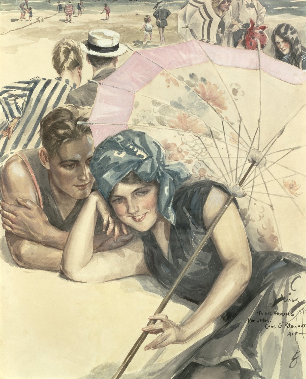 El Primer Guijarro, 1925 de Harrison Fisher