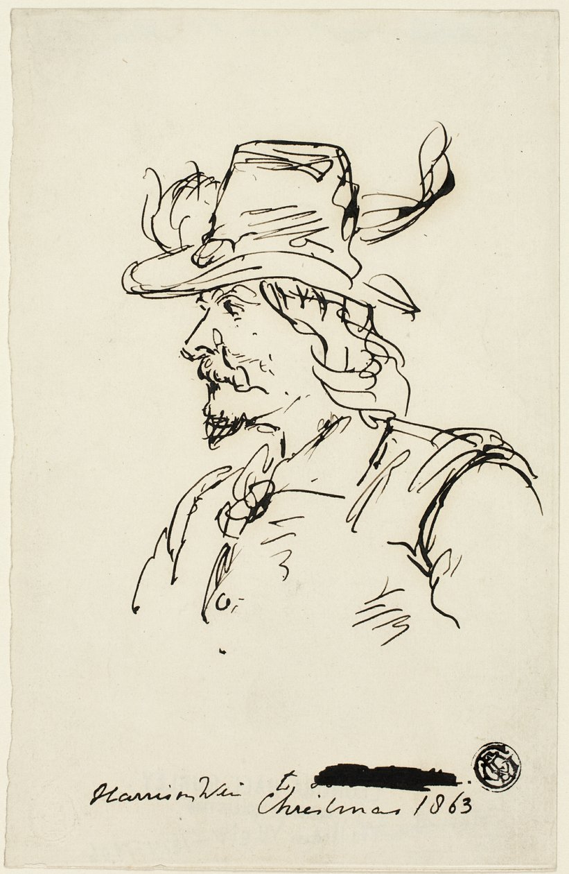 Cabeza de un caballero de Harrison William Weir