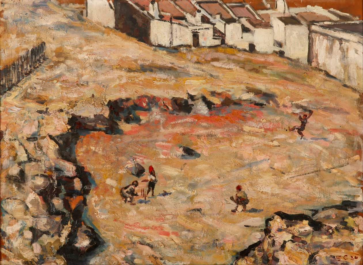 El partido de cricket (Barrio Malayo) de Harry Stratford Caldecott