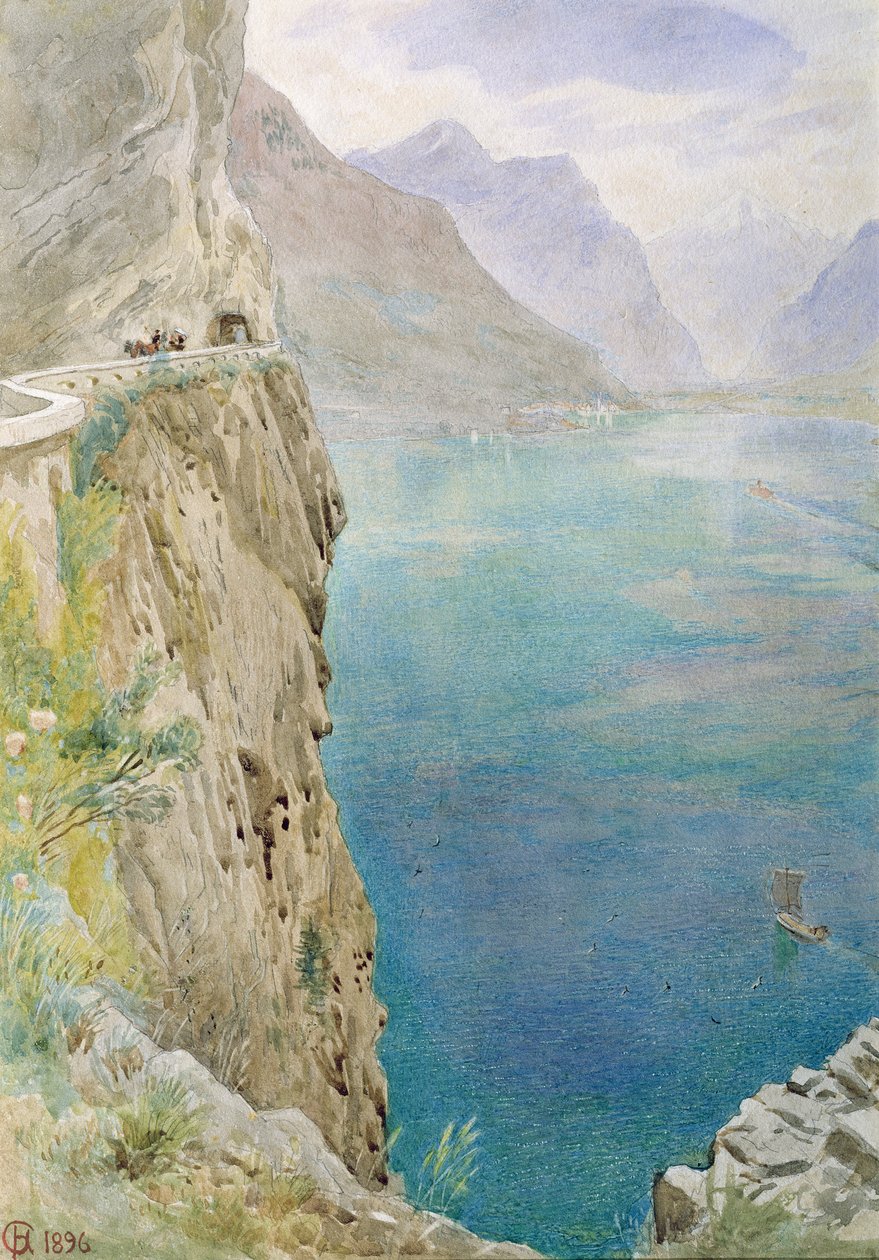 En la costa italiana, 1896 de Harry Goodwin