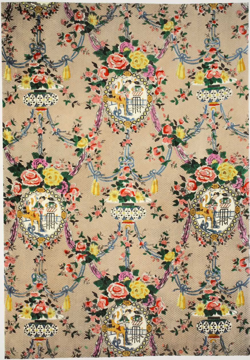 Medallón Chippendale chino, pub. 1933 de Harry Wearne