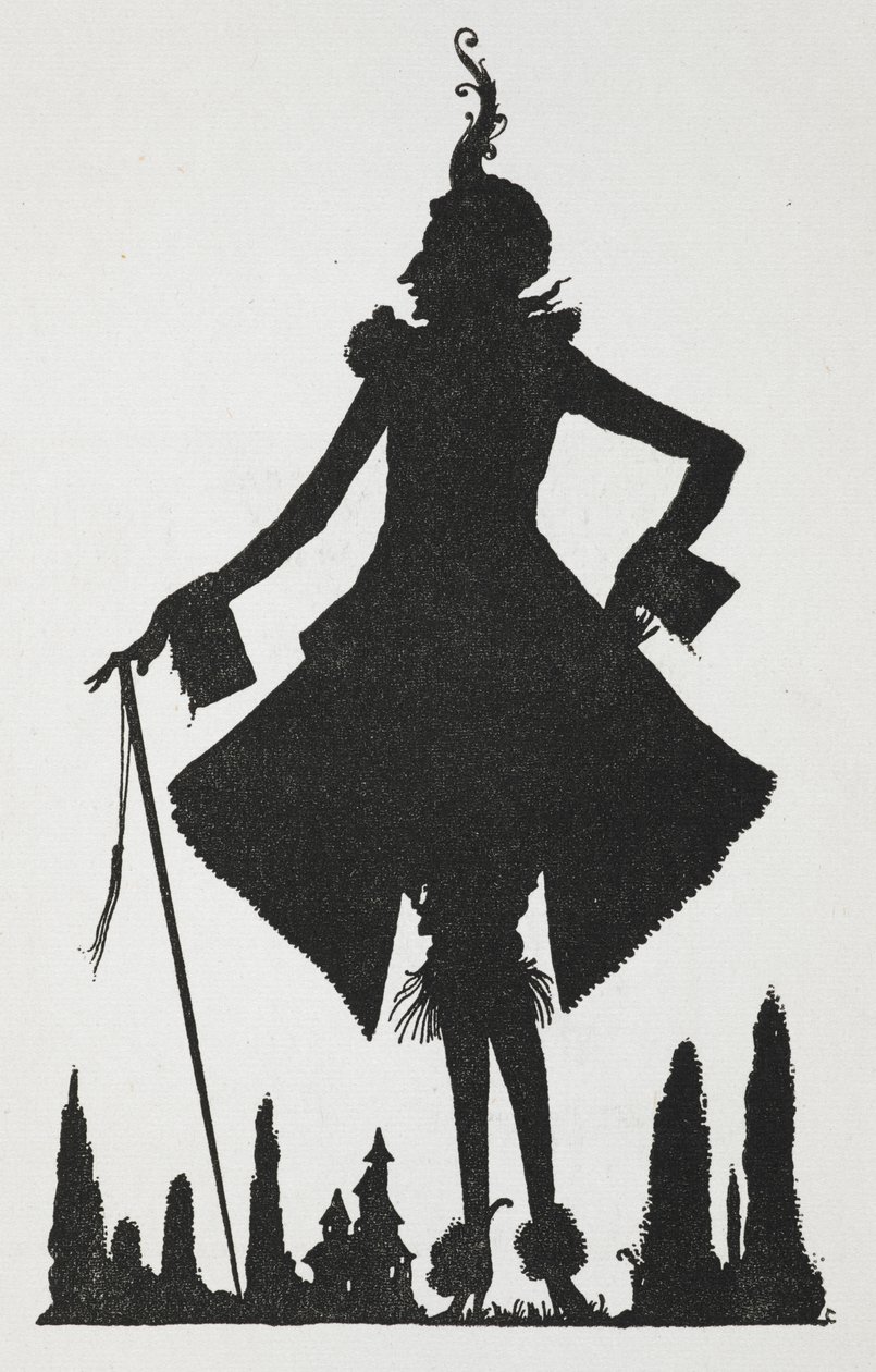 Ilustración para el cuento "Riquet con el mechón". de Harry Clarke