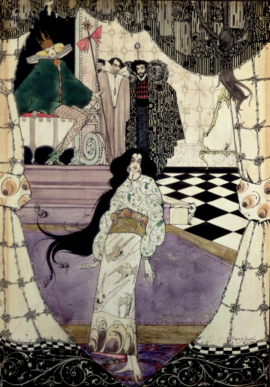 Ilustración de La Sirenita, 1914 de Harry Clarke