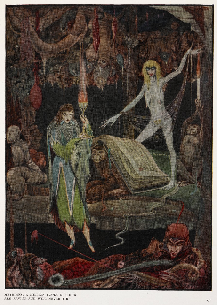 Me parece que un millón de tontos en el coro, están delirando y nunca se cansarán de Harry Clarke