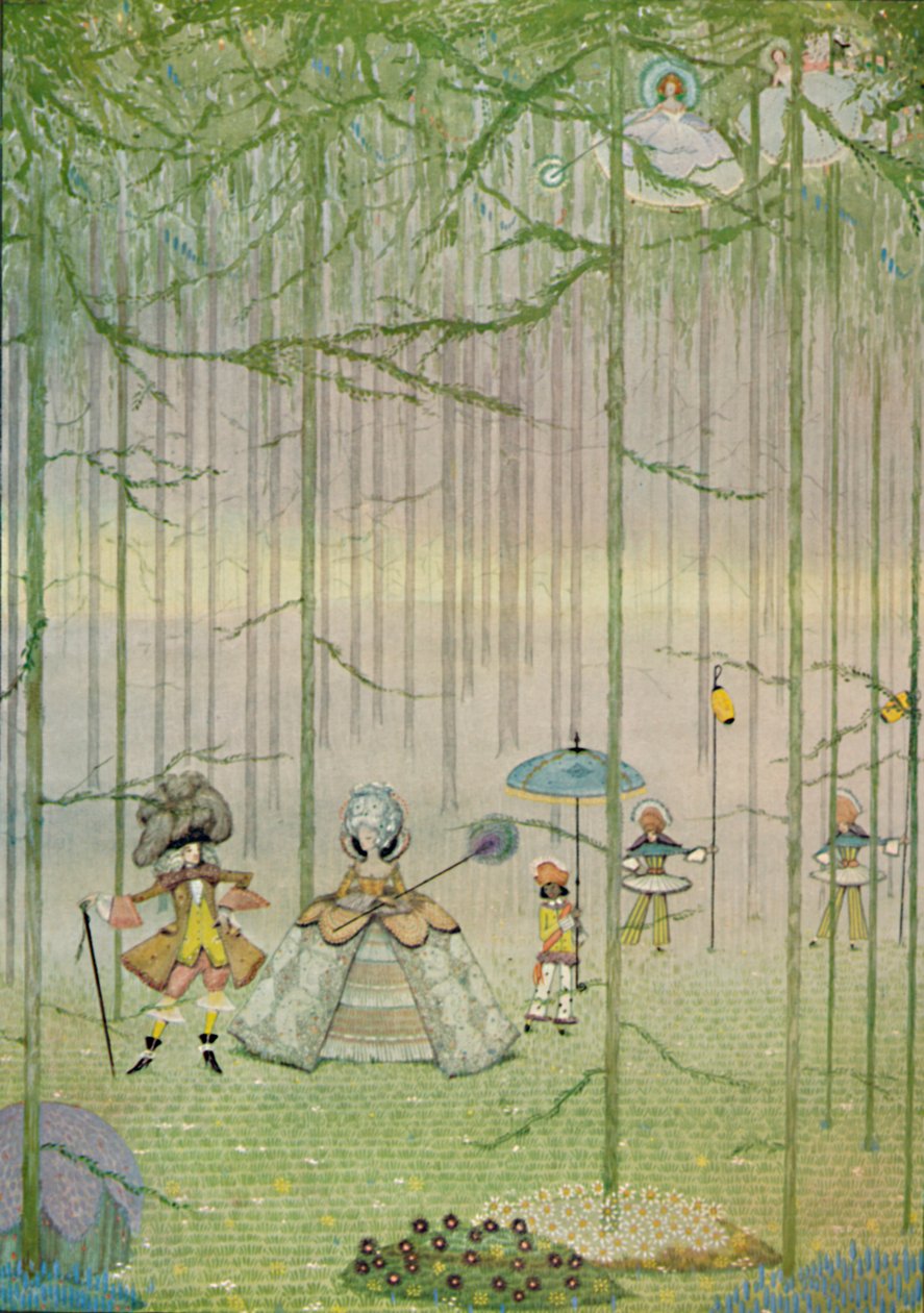 Riquet con el Copete. De los Cuentos de Hadas de Charles Perrault. Acuarela, 1923 de Harry Clarke